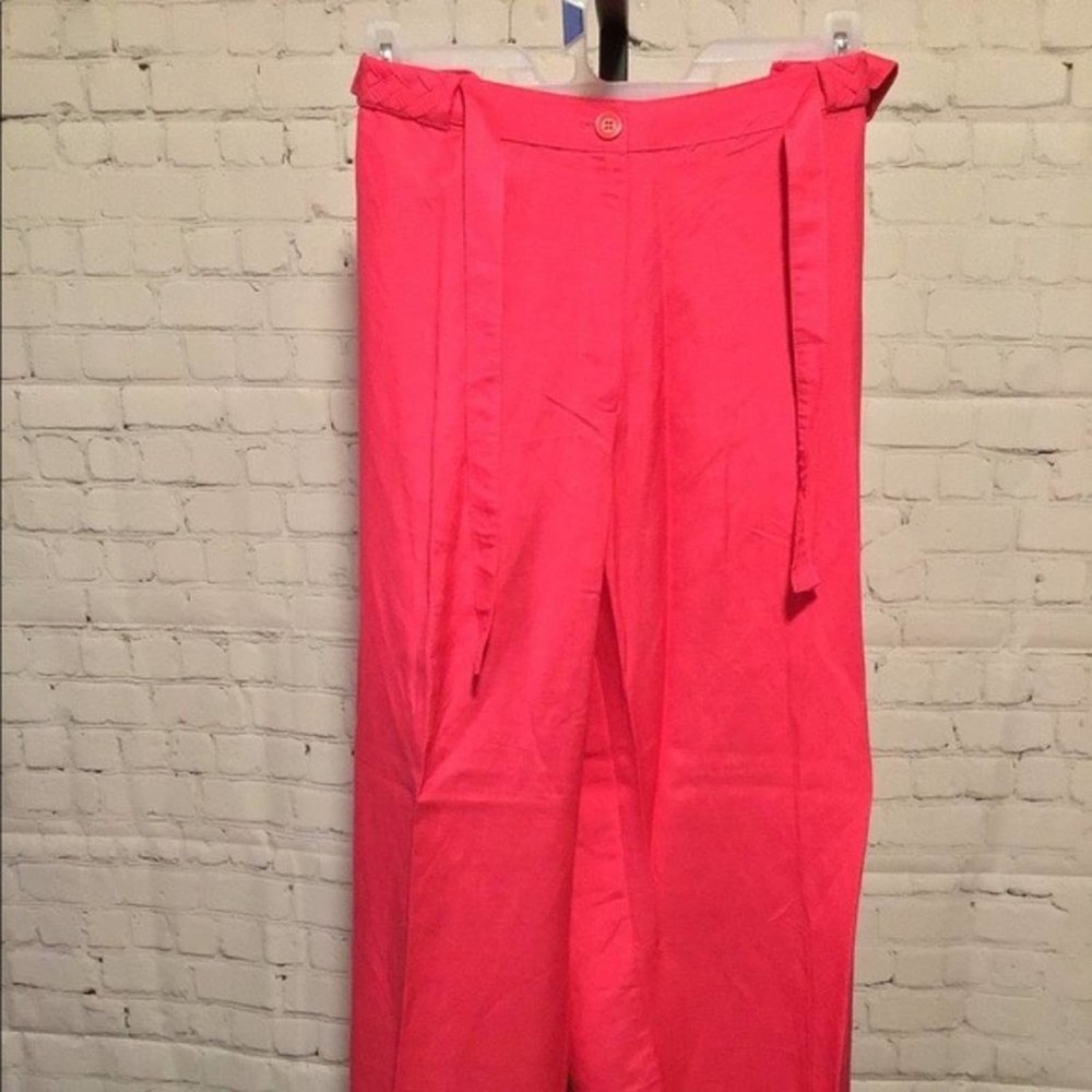 Ashley Stewart Fuchsia Linen pants 26